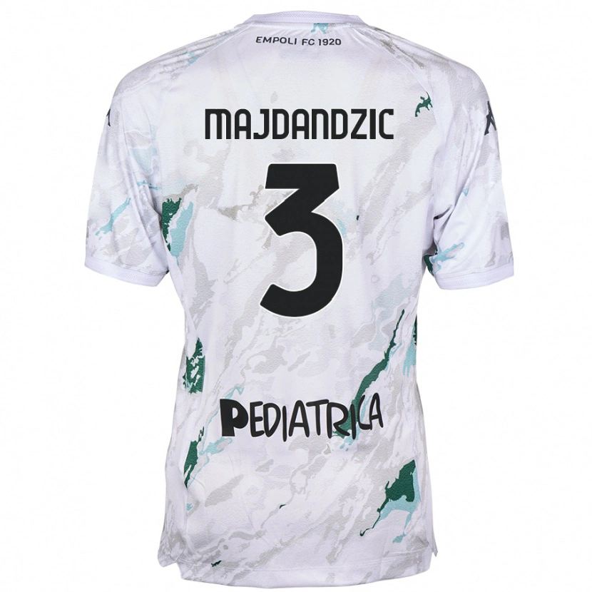 Danxen Heren Patrik Majdandzic #3 Grijs Uitshirt Uittenue 2024/25 T-Shirt