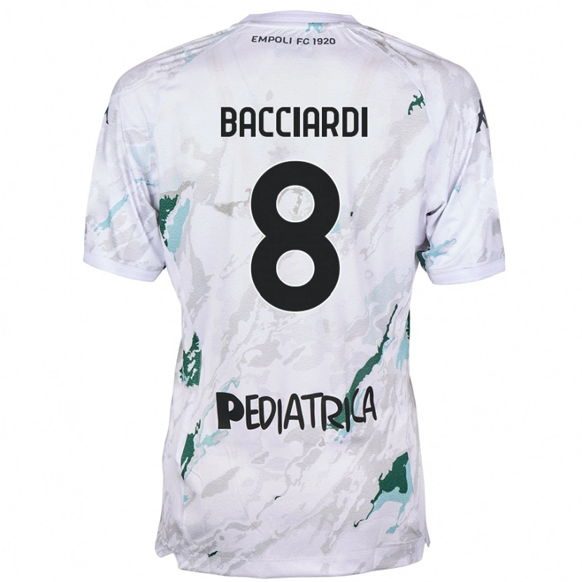 Danxen Heren Andrea Bacciardi #8 Grijs Uitshirt Uittenue 2024/25 T-Shirt