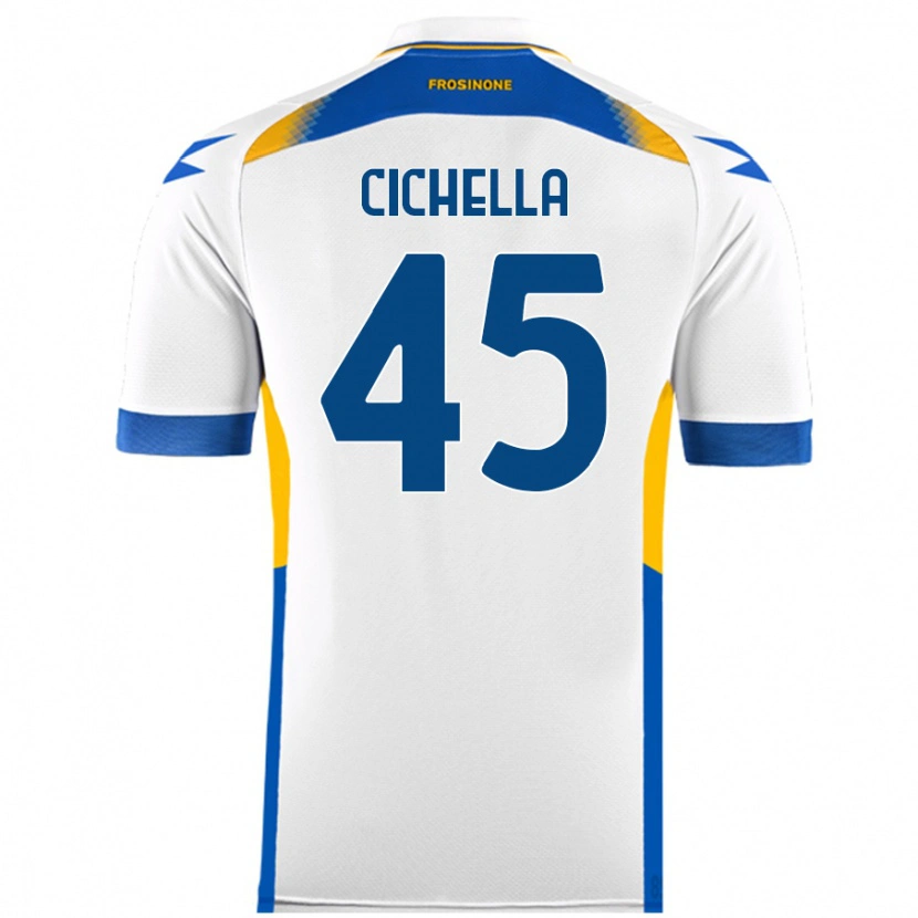 Danxen Heren Matteo Cichella #45 Wit Uitshirt Uittenue 2024/25 T-Shirt