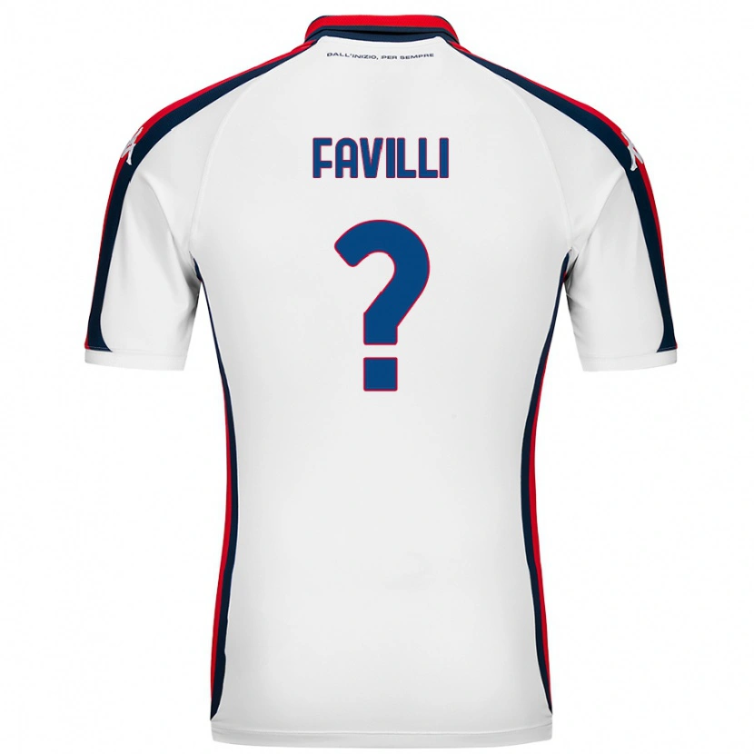 Danxen Heren Andrea Favilli #0 Wit Uitshirt Uittenue 2024/25 T-Shirt