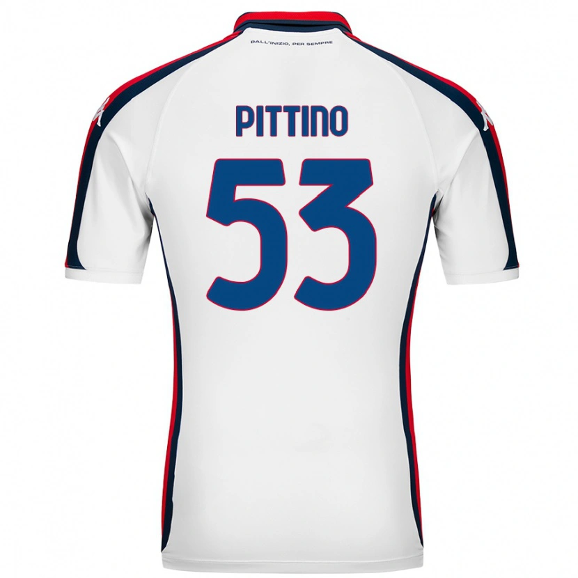 Danxen Heren Tommaso Pittino #53 Wit Uitshirt Uittenue 2024/25 T-Shirt