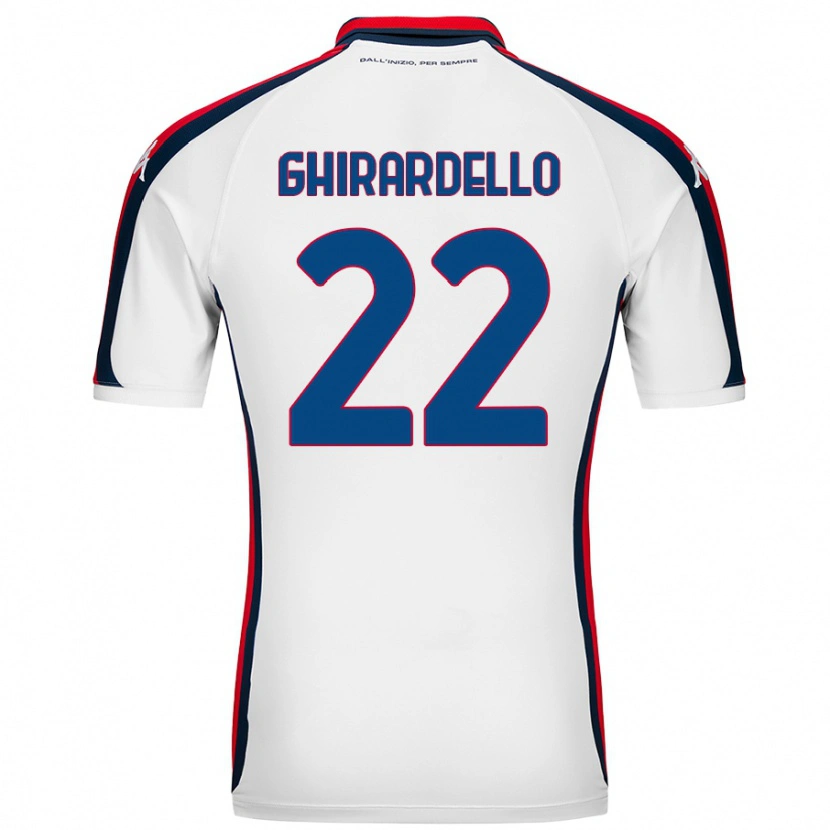 Danxen Heren Tommaso Ghirardello #22 Wit Uitshirt Uittenue 2024/25 T-Shirt