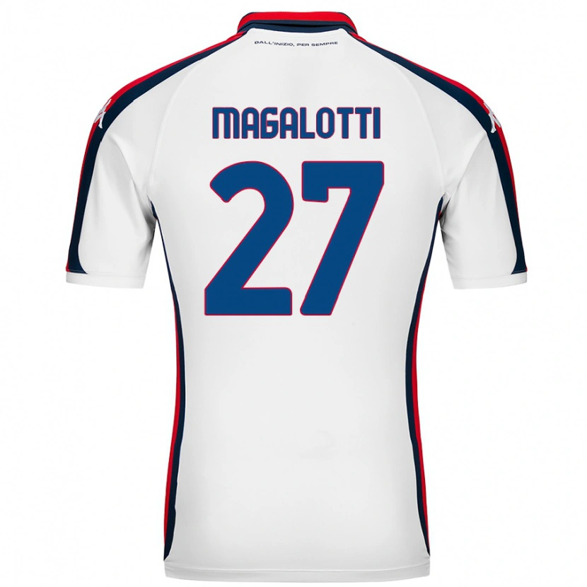 Danxen Heren Gabriele Magalotti #27 Wit Uitshirt Uittenue 2024/25 T-Shirt