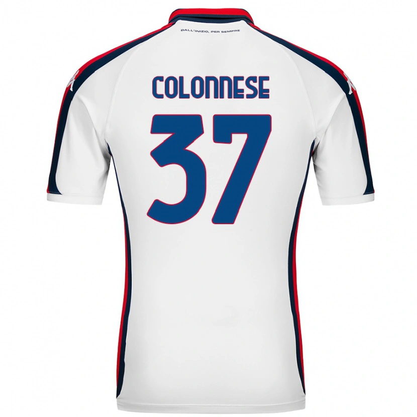 Danxen Heren Lorenzo Colonnese #37 Wit Uitshirt Uittenue 2024/25 T-Shirt