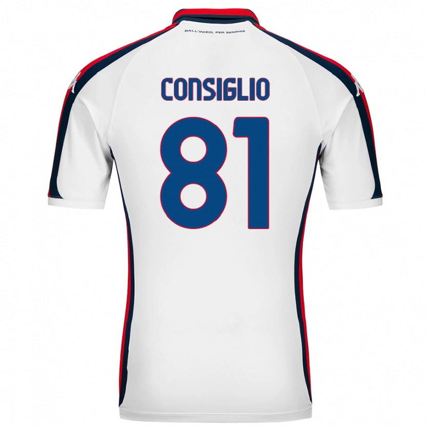 Danxen Heren Leonardo Consiglio #81 Wit Uitshirt Uittenue 2024/25 T-Shirt