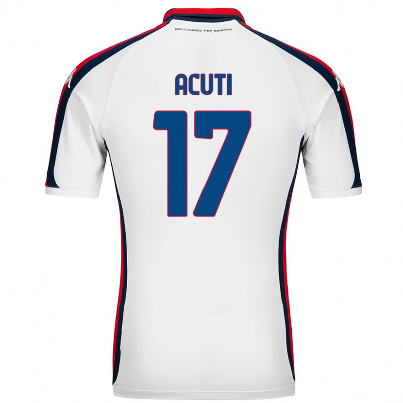 Danxen Heren Arianna Acuti #17 Wit Uitshirt Uittenue 2024/25 T-Shirt