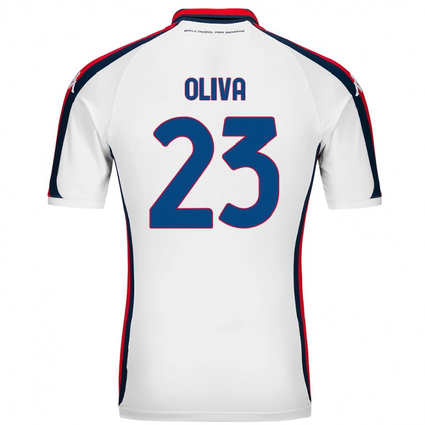 Danxen Heren Eleonora Oliva #23 Wit Uitshirt Uittenue 2024/25 T-Shirt