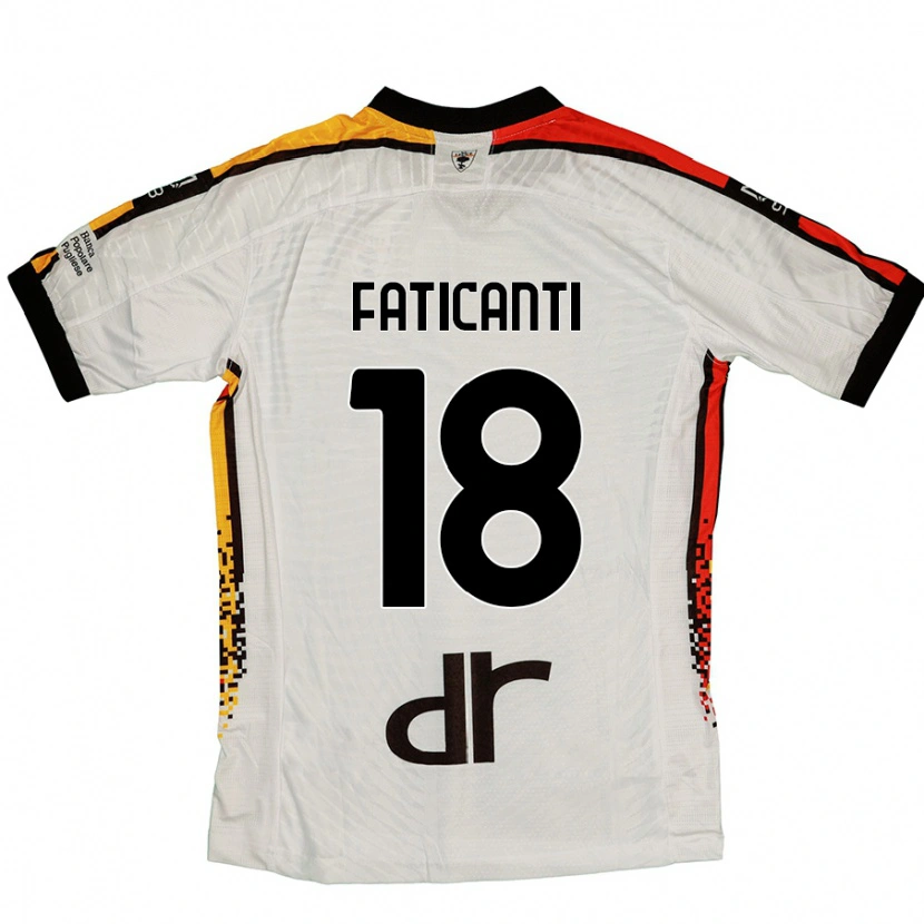 Danxen Heren Giacomo Faticanti #18 Wit Zwart Uitshirt Uittenue 2024/25 T-Shirt