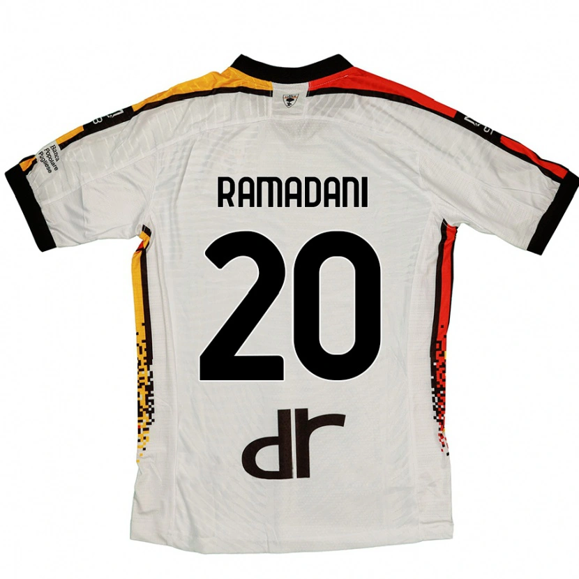 Danxen Heren Ylber Ramadani #20 Wit Zwart Uitshirt Uittenue 2024/25 T-Shirt