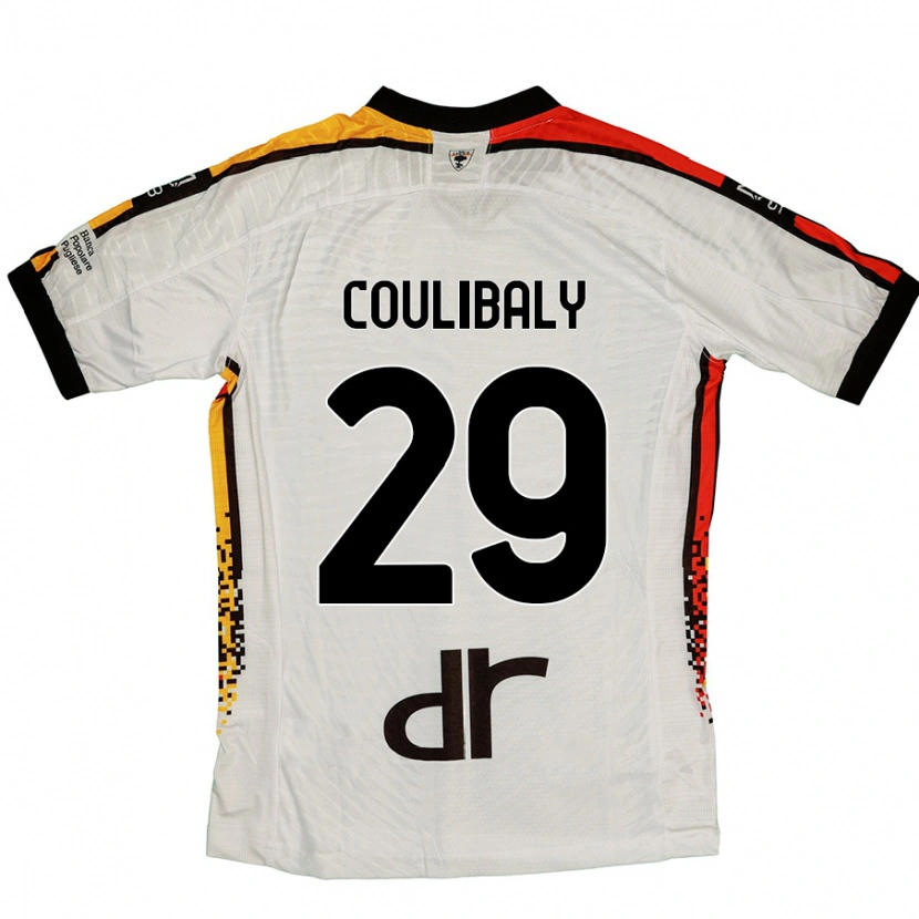 Danxen Heren Lassana Coulibaly #29 Wit Zwart Uitshirt Uittenue 2024/25 T-Shirt