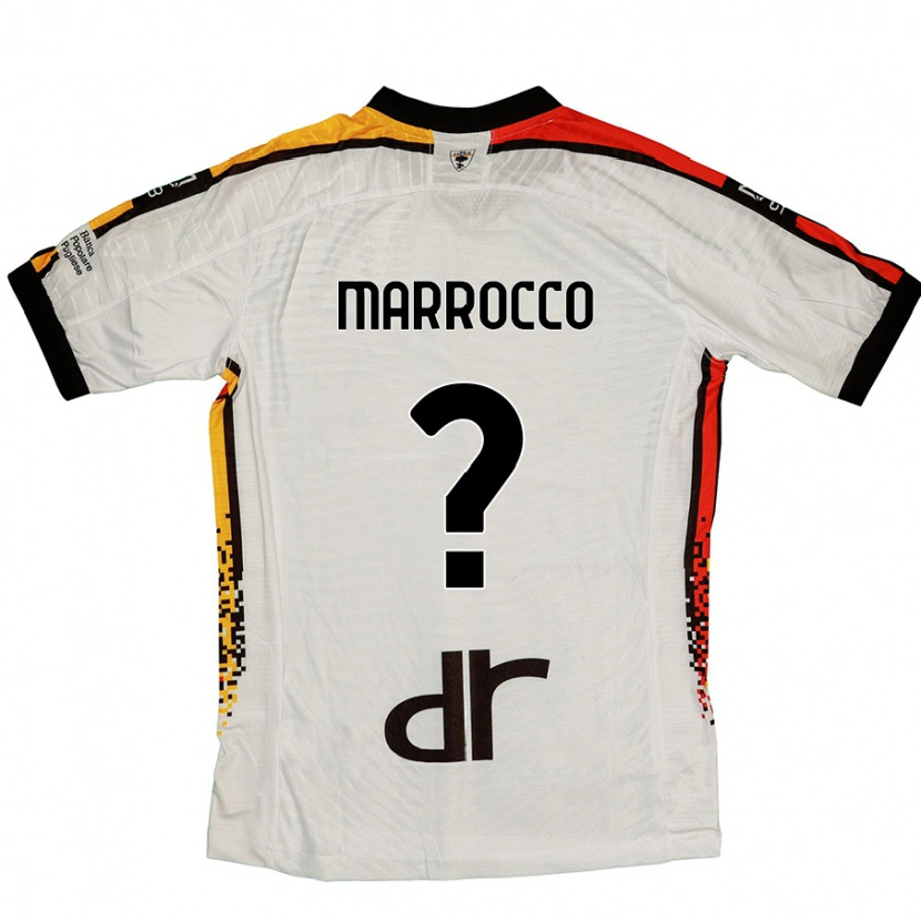 Danxen Heren Iacopo Marrocco #0 Wit Zwart Uitshirt Uittenue 2024/25 T-Shirt