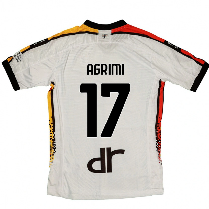 Danxen Heren Matteo Agrimi #17 Wit Zwart Uitshirt Uittenue 2024/25 T-Shirt