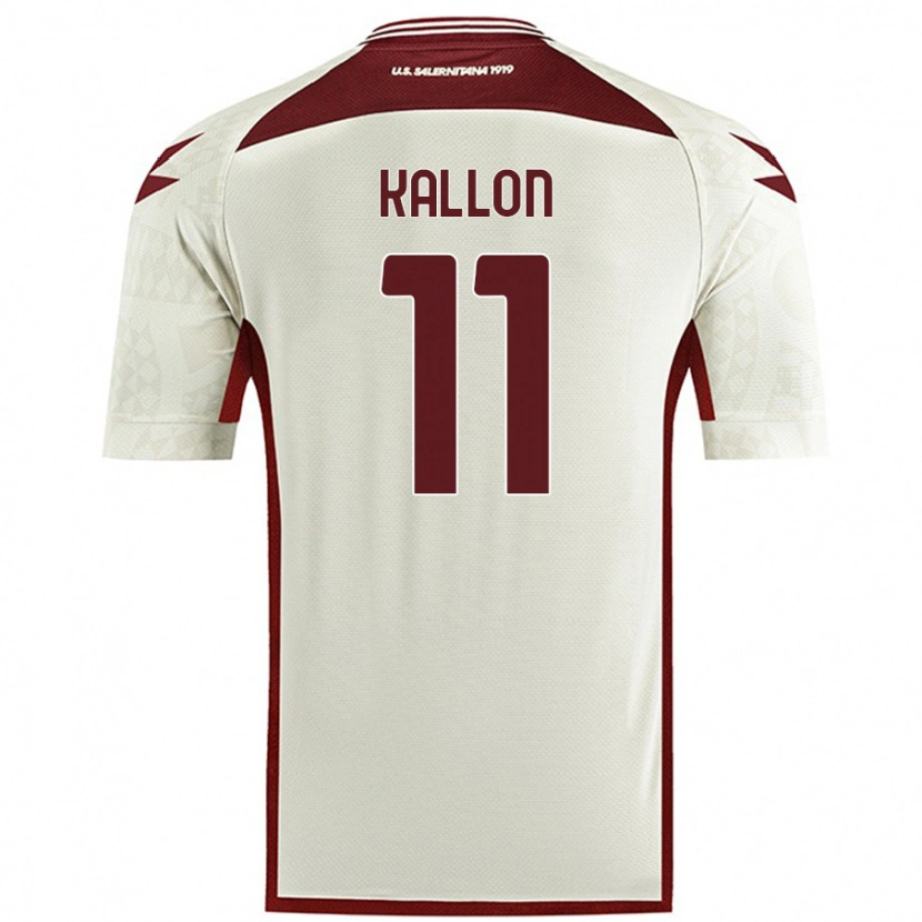 Danxen Heren Yayah Kallon #11 Crèmekleur Uitshirt Uittenue 2024/25 T-Shirt