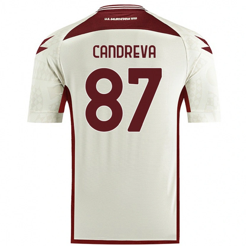 Danxen Heren Antonio Candreva #87 Crèmekleur Uitshirt Uittenue 2024/25 T-Shirt