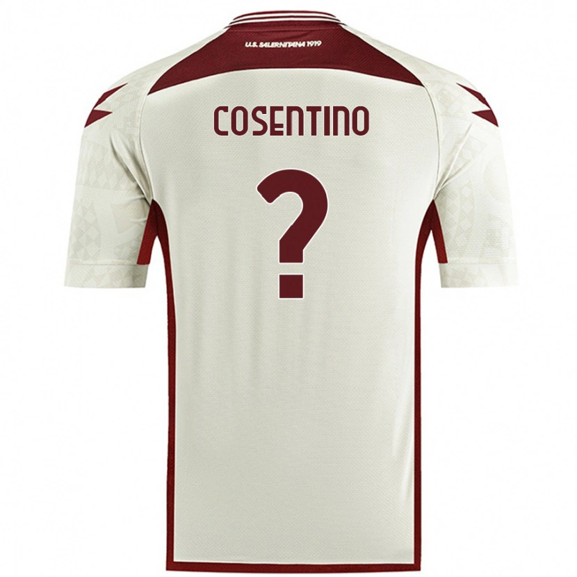 Danxen Heren Aldo Cosentino #0 Crèmekleur Uitshirt Uittenue 2024/25 T-Shirt