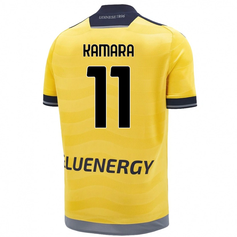 Danxen Heren Hassane Kamara #11 Goud Uitshirt Uittenue 2024/25 T-Shirt