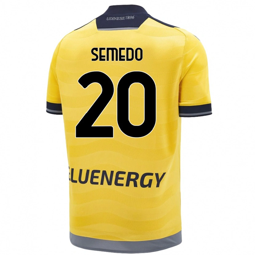 Danxen Heren Vivaldo Semedo #20 Goud Uitshirt Uittenue 2024/25 T-Shirt