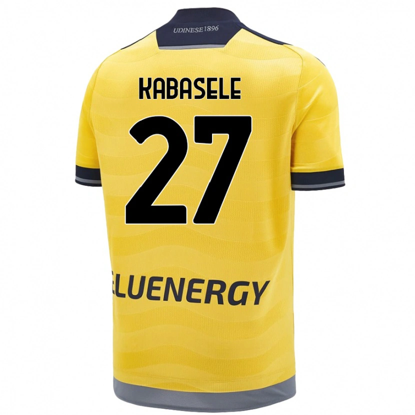 Danxen Heren Christian Kabasele #27 Goud Uitshirt Uittenue 2024/25 T-Shirt