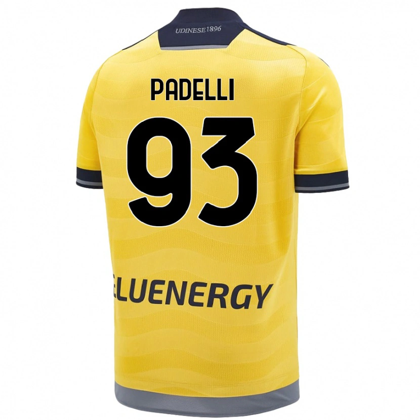 Danxen Heren Daniele Padelli #93 Goud Uitshirt Uittenue 2024/25 T-Shirt