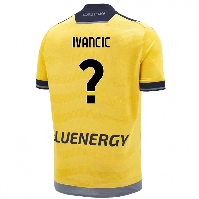 Danxen Heren Val Ivancic #0 Goud Uitshirt Uittenue 2024/25 T-Shirt