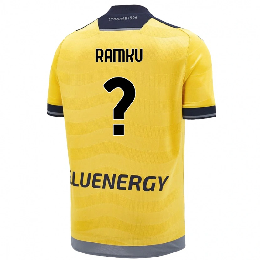 Danxen Heren Alex Ramku #0 Goud Uitshirt Uittenue 2024/25 T-Shirt