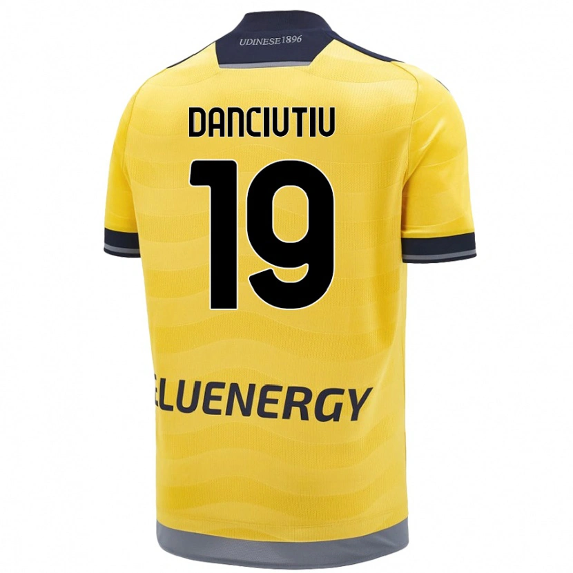 Danxen Heren Vlad Danciuțiu #19 Goud Uitshirt Uittenue 2024/25 T-Shirt