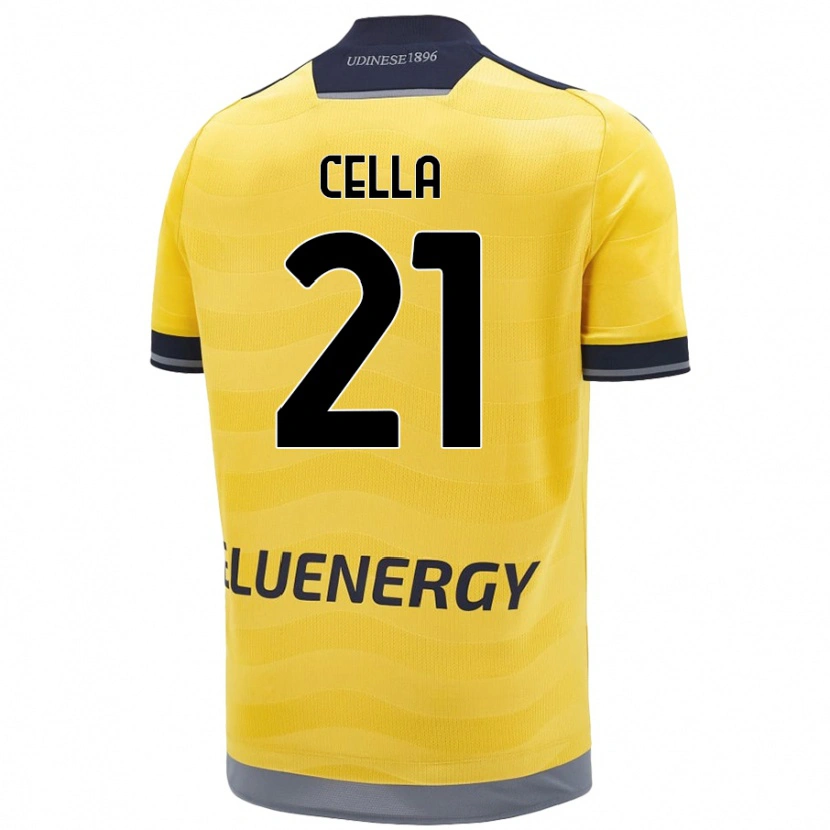 Danxen Heren Leonardo Cella #21 Goud Uitshirt Uittenue 2024/25 T-Shirt