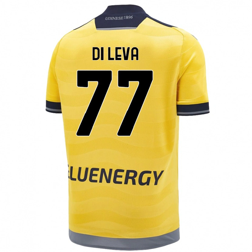 Danxen Heren Vincenzo Di Leva #77 Goud Uitshirt Uittenue 2024/25 T-Shirt