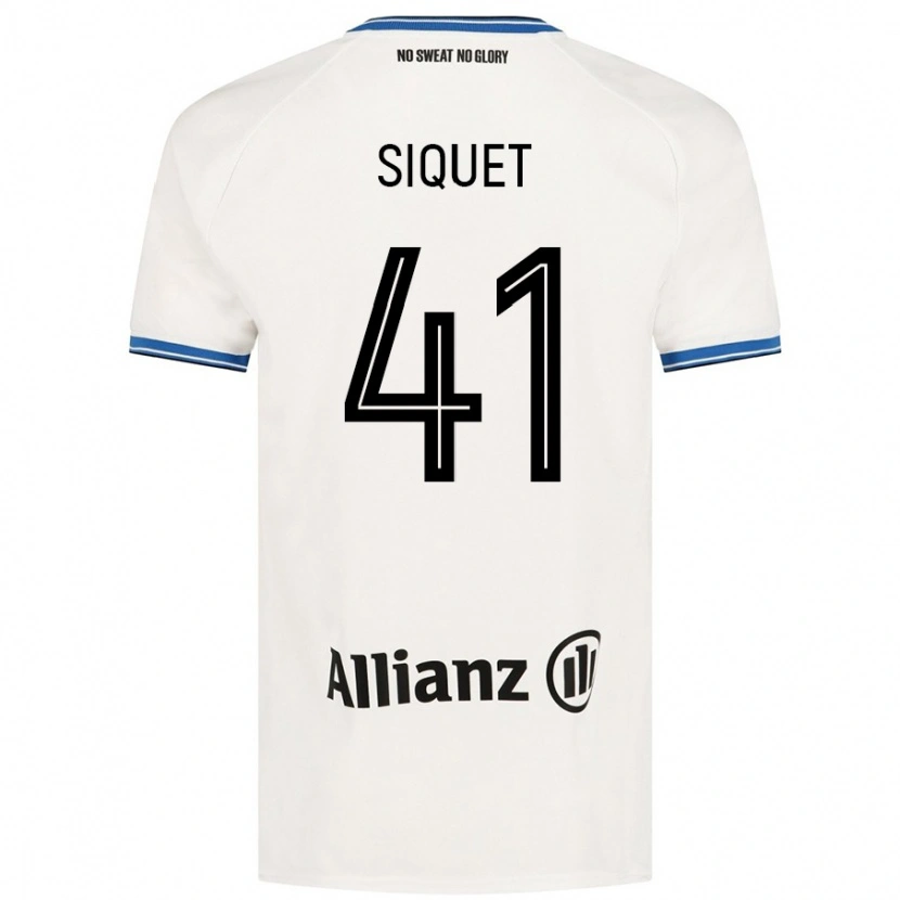 Danxen Heren Hugo Siquet #41 Wit Uitshirt Uittenue 2024/25 T-Shirt