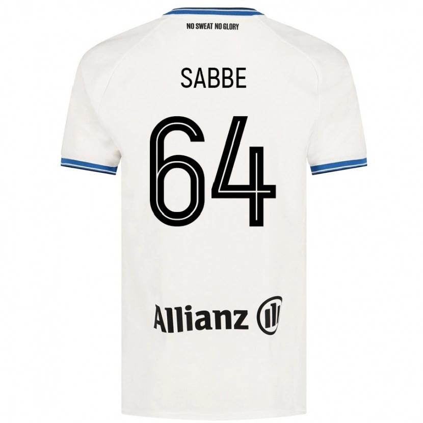 Danxen Heren Kyriani Sabbe #64 Wit Uitshirt Uittenue 2024/25 T-Shirt