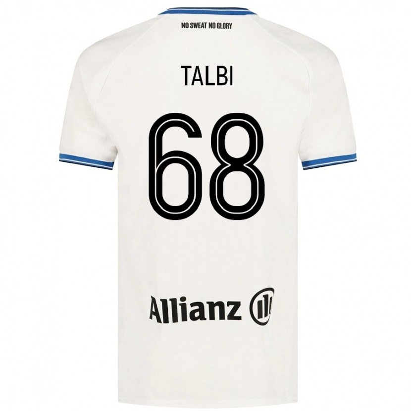 Danxen Heren Chemsdine Talbi #68 Wit Uitshirt Uittenue 2024/25 T-Shirt