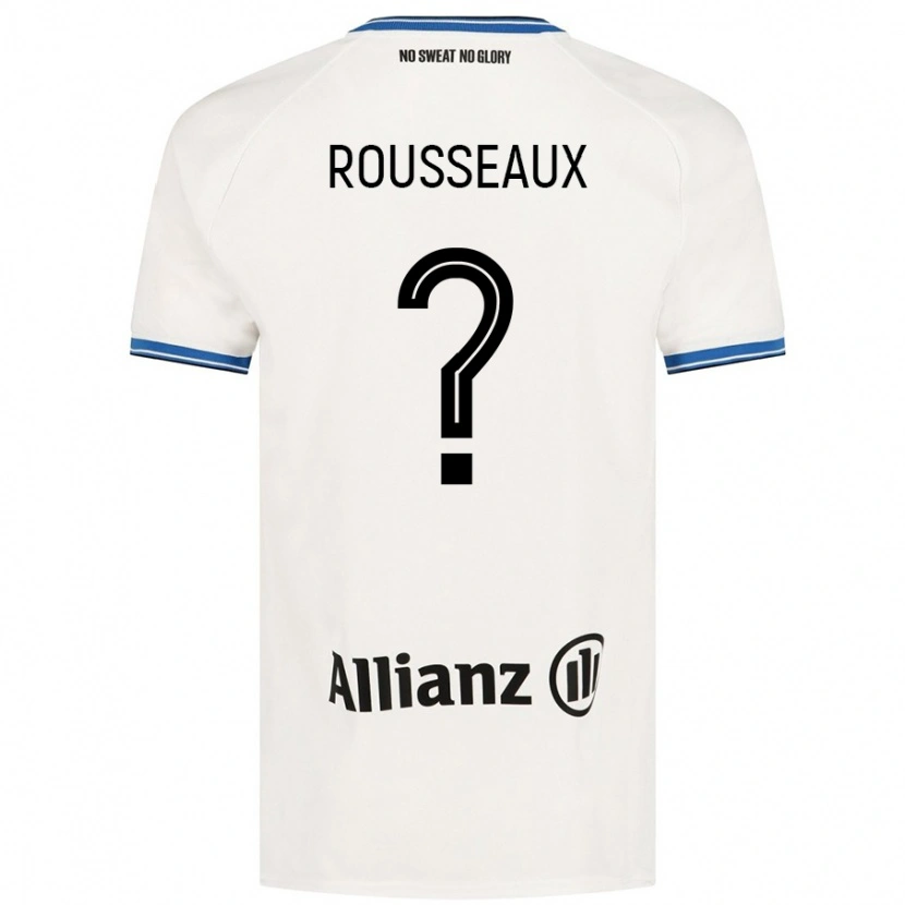 Danxen Heren Luca Rousseaux #0 Wit Uitshirt Uittenue 2024/25 T-Shirt