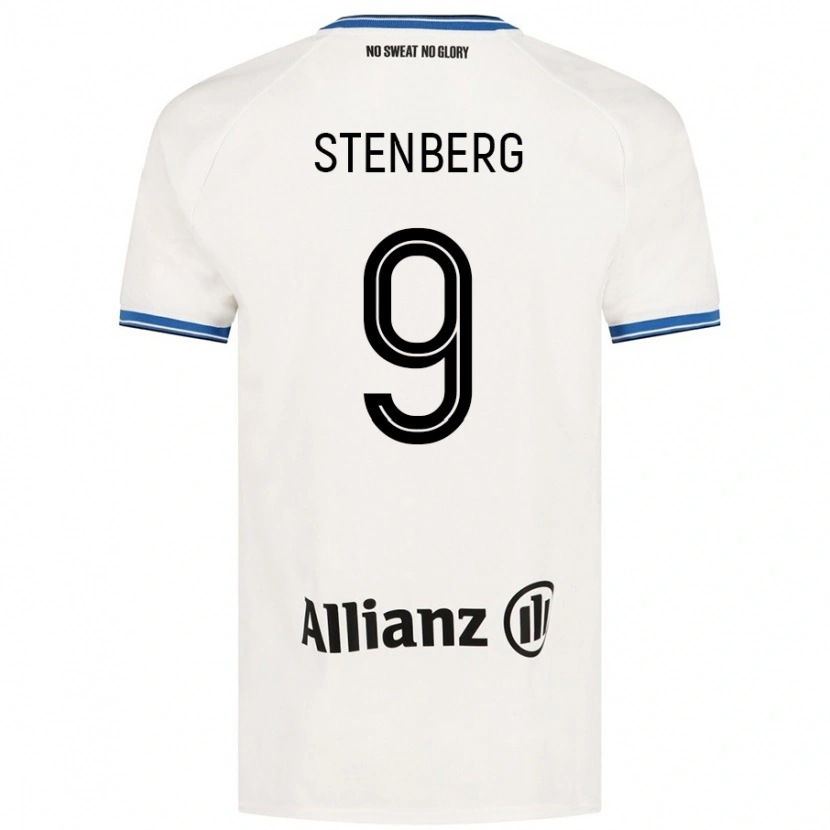 Danxen Heren Hanna Stenberg #9 Wit Uitshirt Uittenue 2024/25 T-Shirt