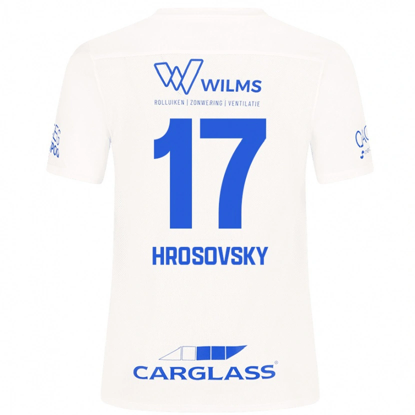 Danxen Heren Patrik Hrosovsky #17 Wit Uitshirt Uittenue 2024/25 T-Shirt