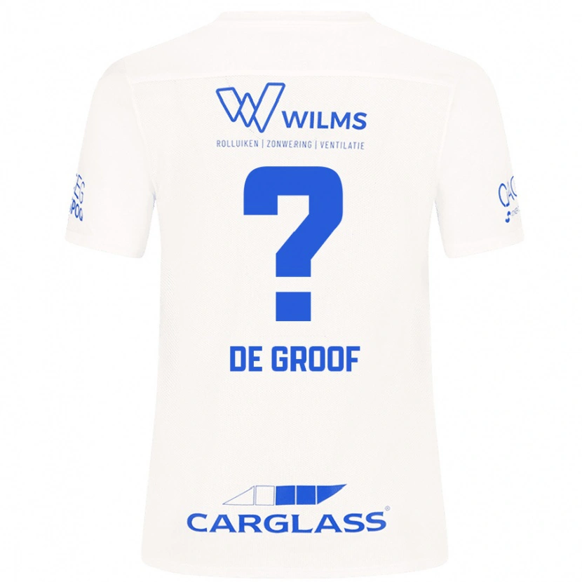 Danxen Heren Jens De Groof #0 Wit Uitshirt Uittenue 2024/25 T-Shirt