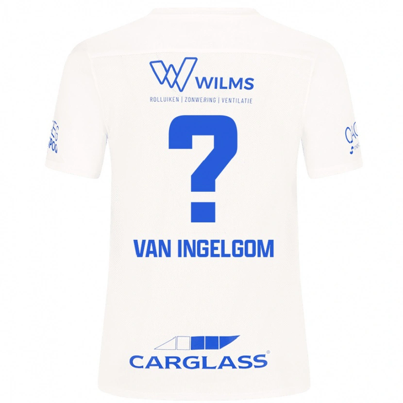 Danxen Heren Tijn Van Ingelgom #0 Wit Uitshirt Uittenue 2024/25 T-Shirt