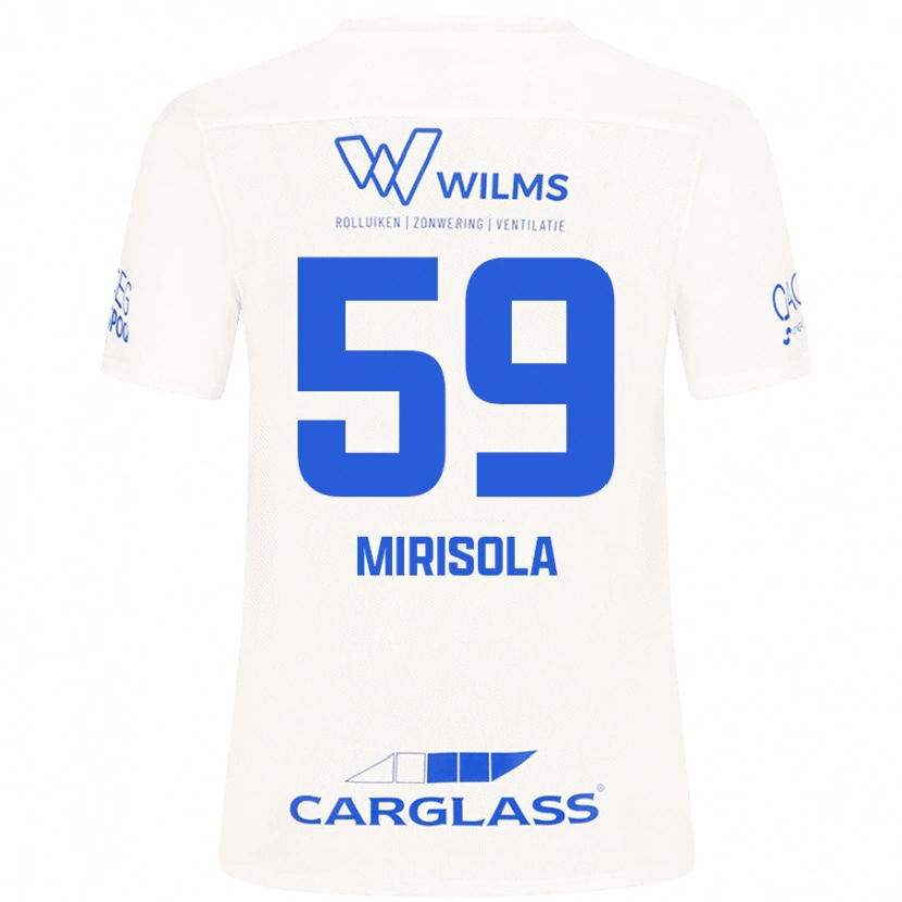 Danxen Heren Robin Mirisola #59 Wit Uitshirt Uittenue 2024/25 T-Shirt