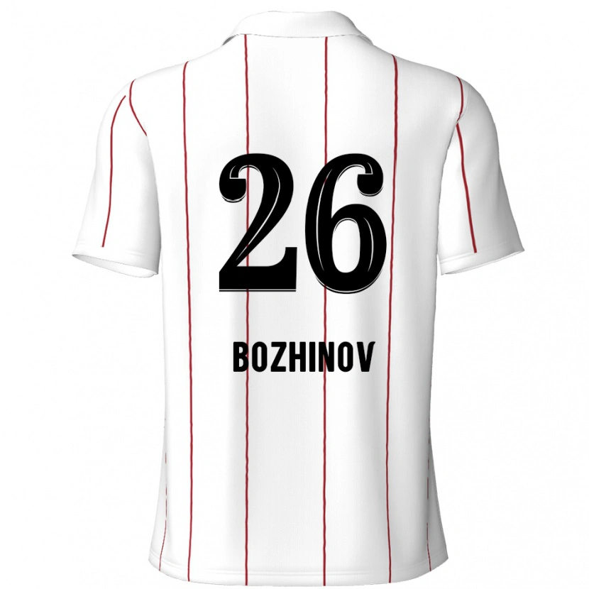 Danxen Heren Rosen Bozhinov #26 Wit Zwart Uitshirt Uittenue 2024/25 T-Shirt