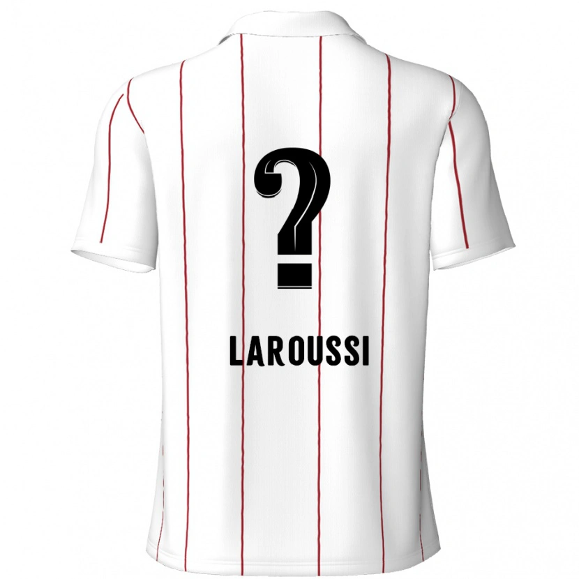 Danxen Heren Nizar Laroussi #0 Wit Zwart Uitshirt Uittenue 2024/25 T-Shirt