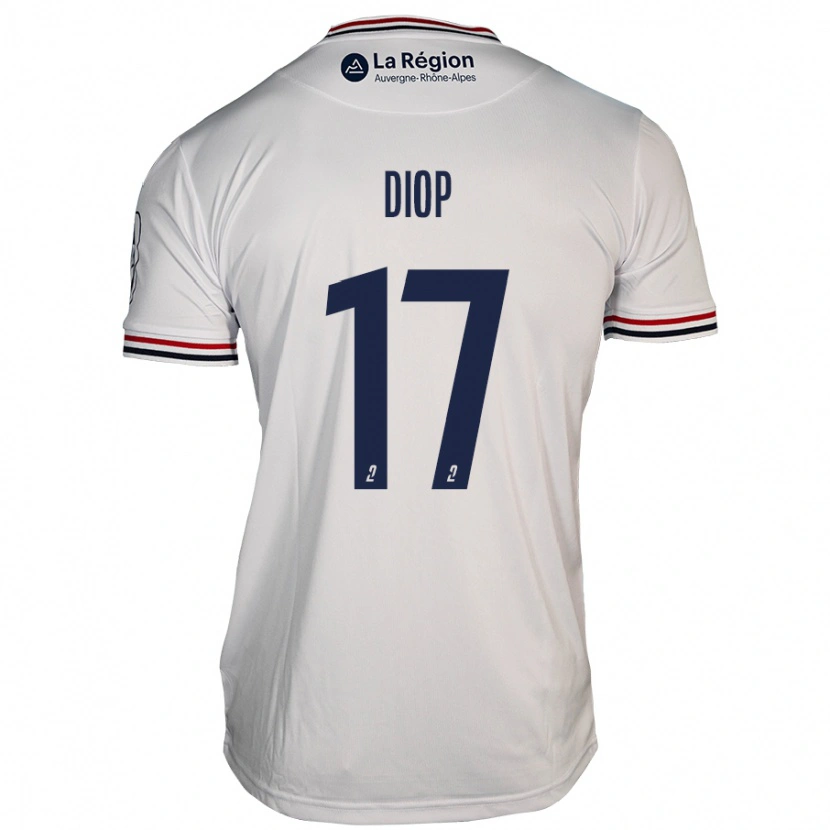 Danxen Heren Ousmane Diop #17 Wit Uitshirt Uittenue 2024/25 T-Shirt