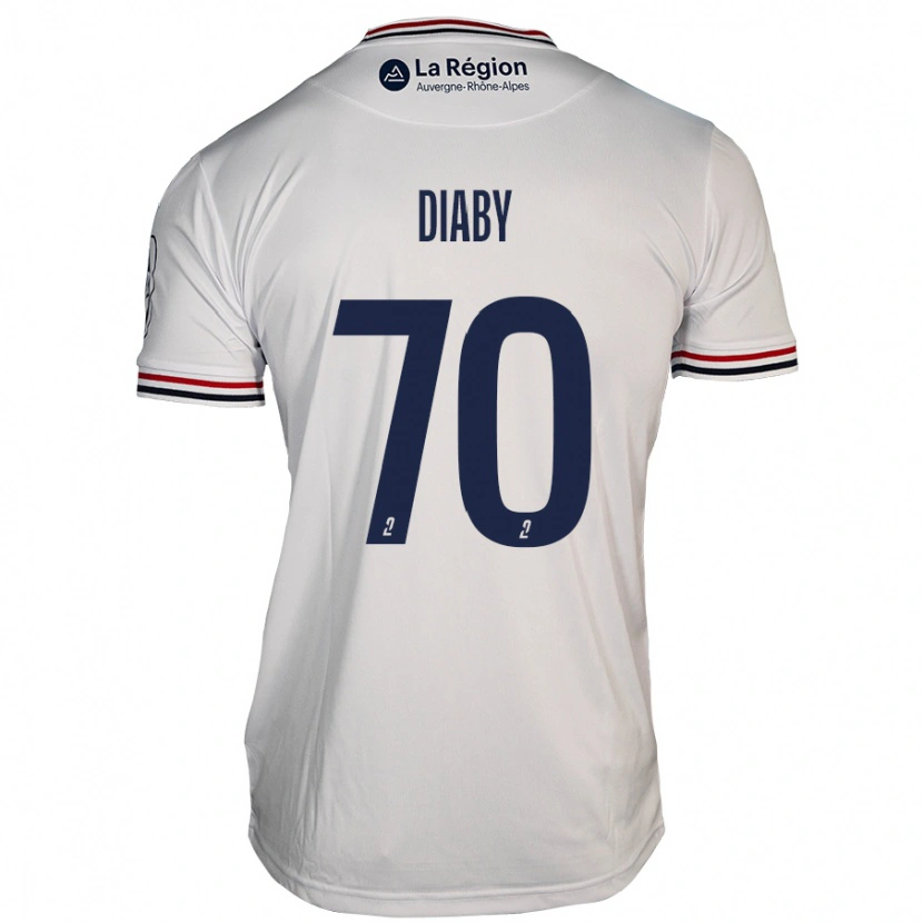 Danxen Heren Yadaly Diaby #70 Wit Uitshirt Uittenue 2024/25 T-Shirt