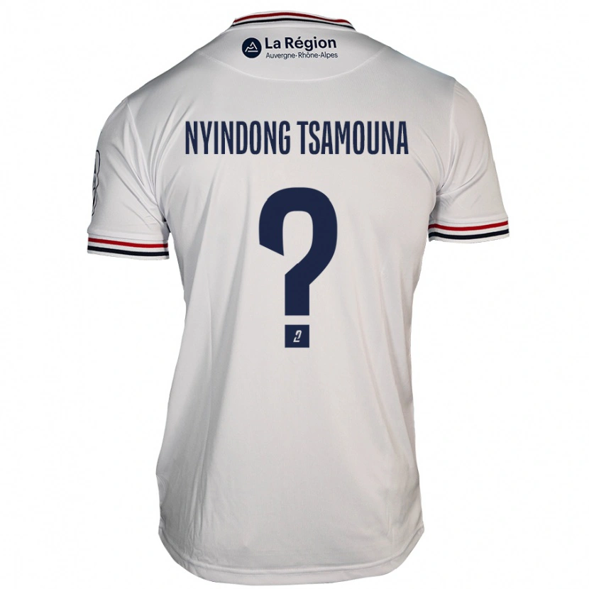 Danxen Heren Jean Nyindong Tsamouna #0 Wit Uitshirt Uittenue 2024/25 T-Shirt