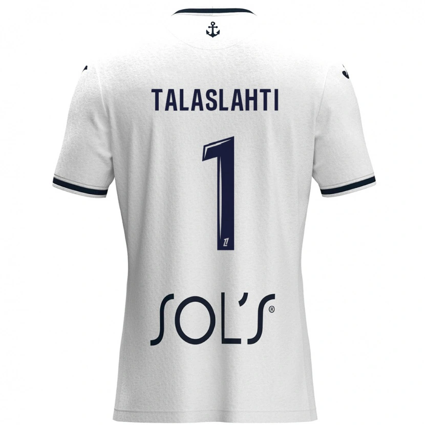 Danxen Heren Katriina Talaslahti #1 Wit Donkerblauw Uitshirt Uittenue 2024/25 T-Shirt