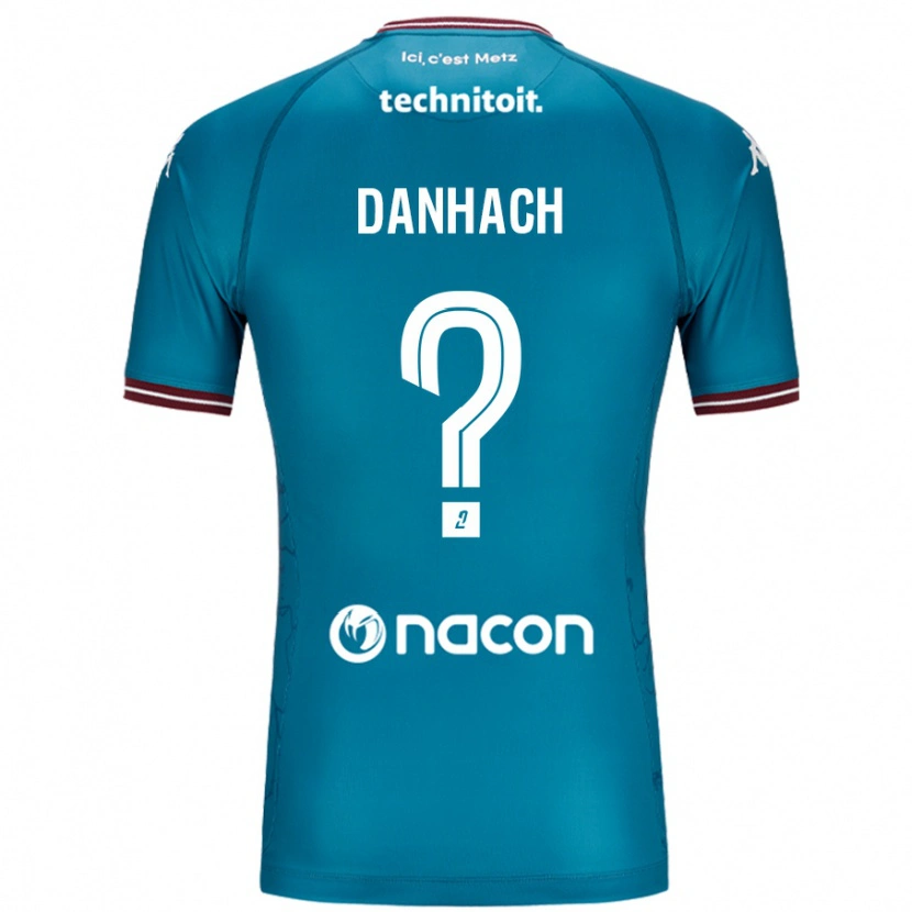 Danxen Heren Djebril Danhach #0 Blauw Petrol Uitshirt Uittenue 2024/25 T-Shirt