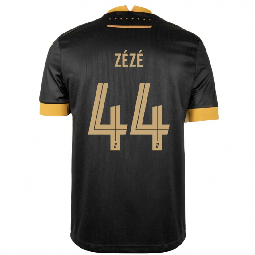 Danxen Heren Nathan Zézé #44 Zwart Bruin Uitshirt Uittenue 2024/25 T-Shirt