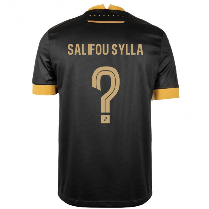 Danxen Heren Salifou Sylla #0 Zwart Bruin Uitshirt Uittenue 2024/25 T-Shirt