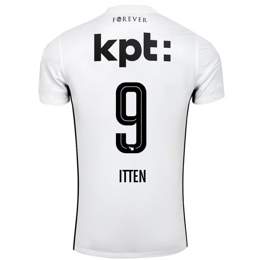 Danxen Heren Cedric Itten #9 Wit Zwart Uitshirt Uittenue 2024/25 T-Shirt