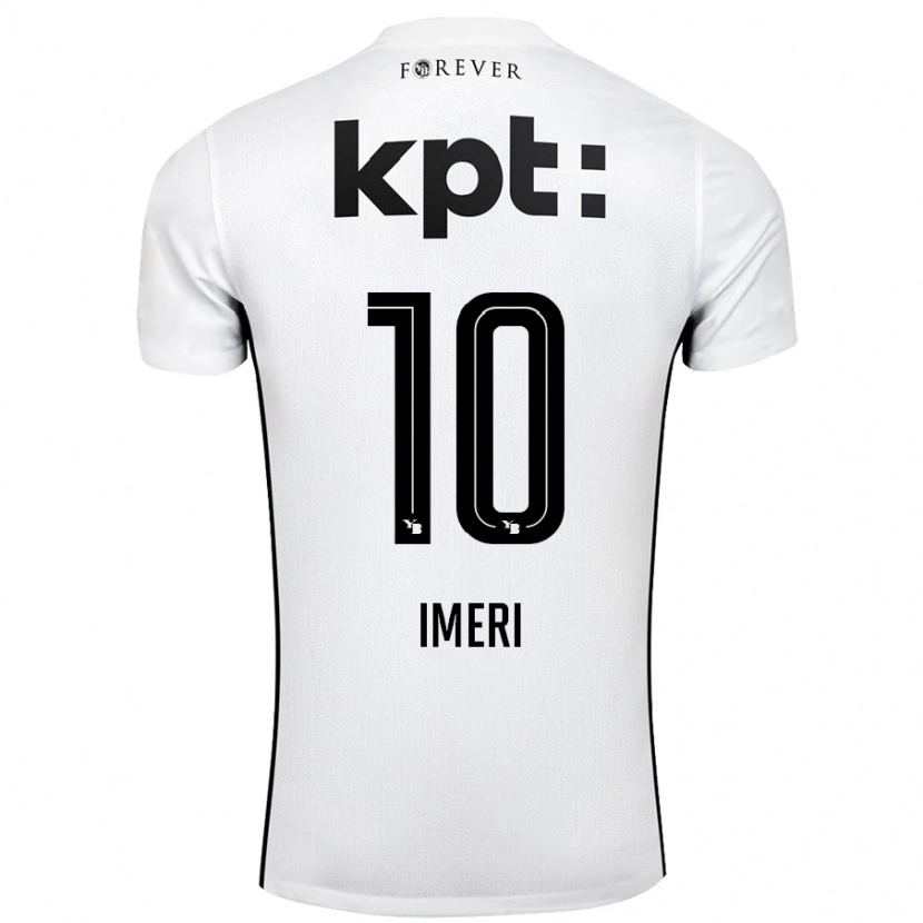 Danxen Heren Kastriot Imeri #10 Wit Zwart Uitshirt Uittenue 2024/25 T-Shirt