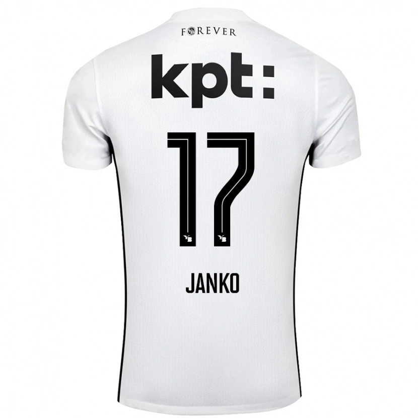 Danxen Heren Saidy Janko #17 Wit Zwart Uitshirt Uittenue 2024/25 T-Shirt