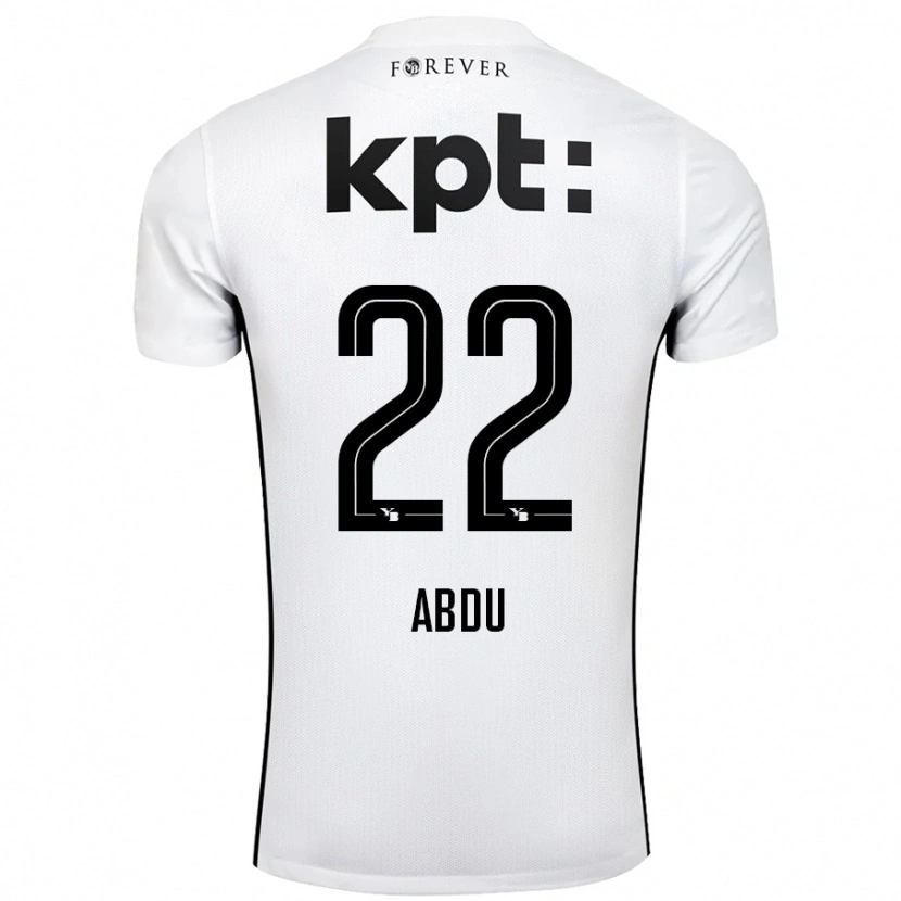 Danxen Heren Abdu Conté #22 Wit Zwart Uitshirt Uittenue 2024/25 T-Shirt